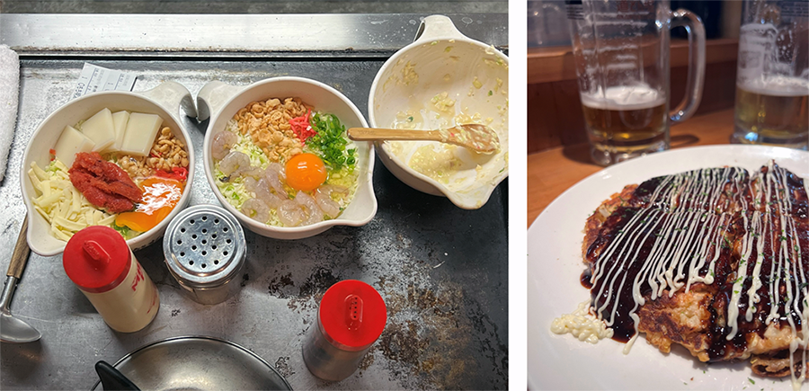 Den lokale specialitet i Osaka er okonomiyaki